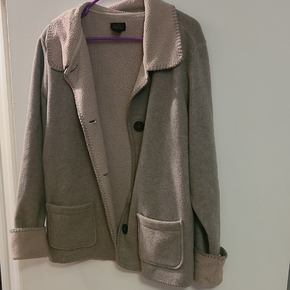Apex Beige Fleece Coat